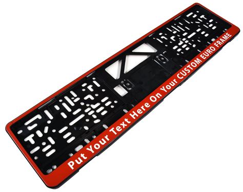 custom european license plate frames.